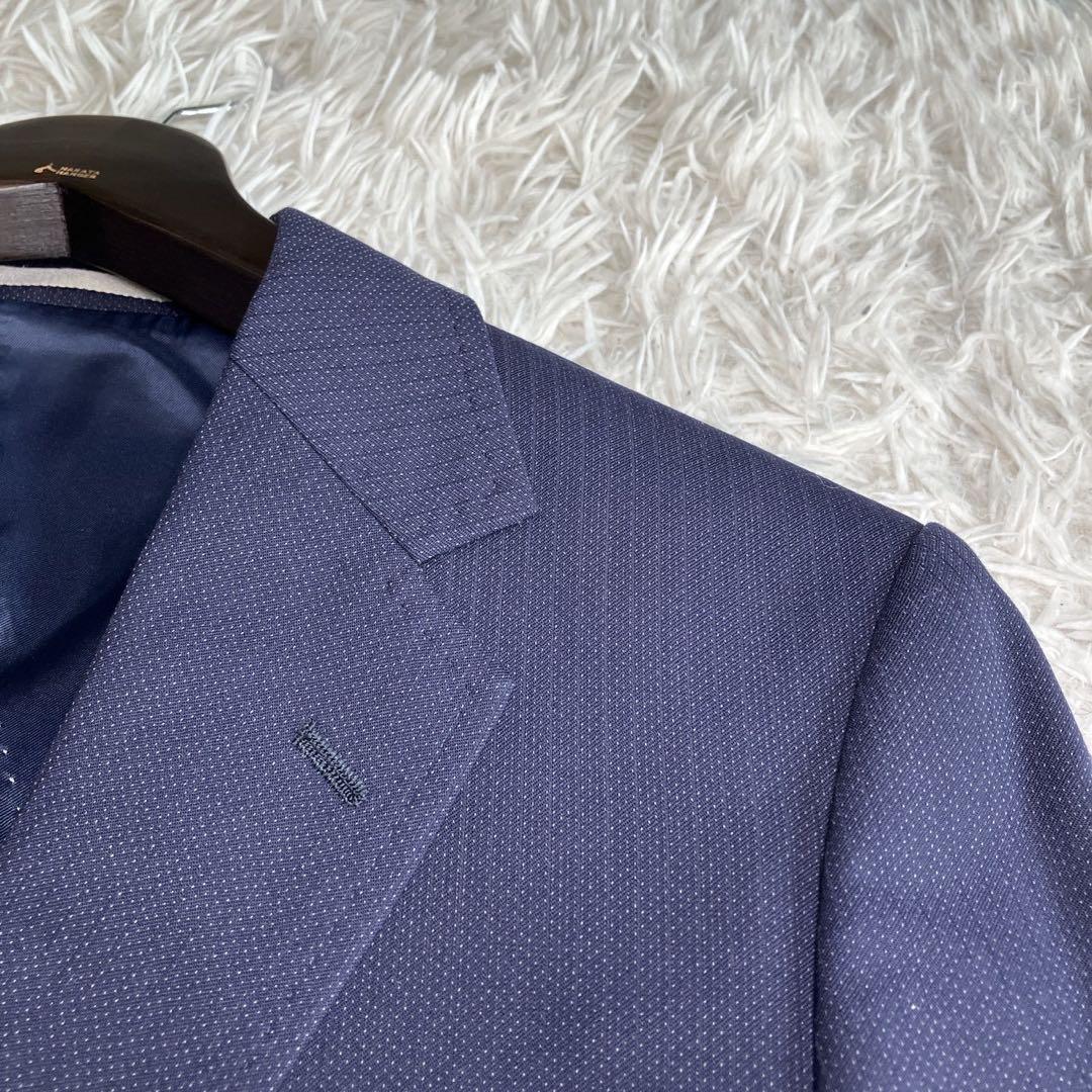 ◎美品 PSFA プレミアムライン A6 ネイビー スリーピース 高見えスーツ1