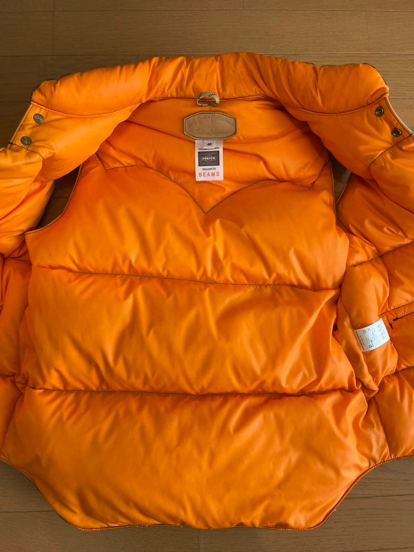 BEAMS別注　PORTERロッキーマウンテンフェザーベッド　ダウンベスト