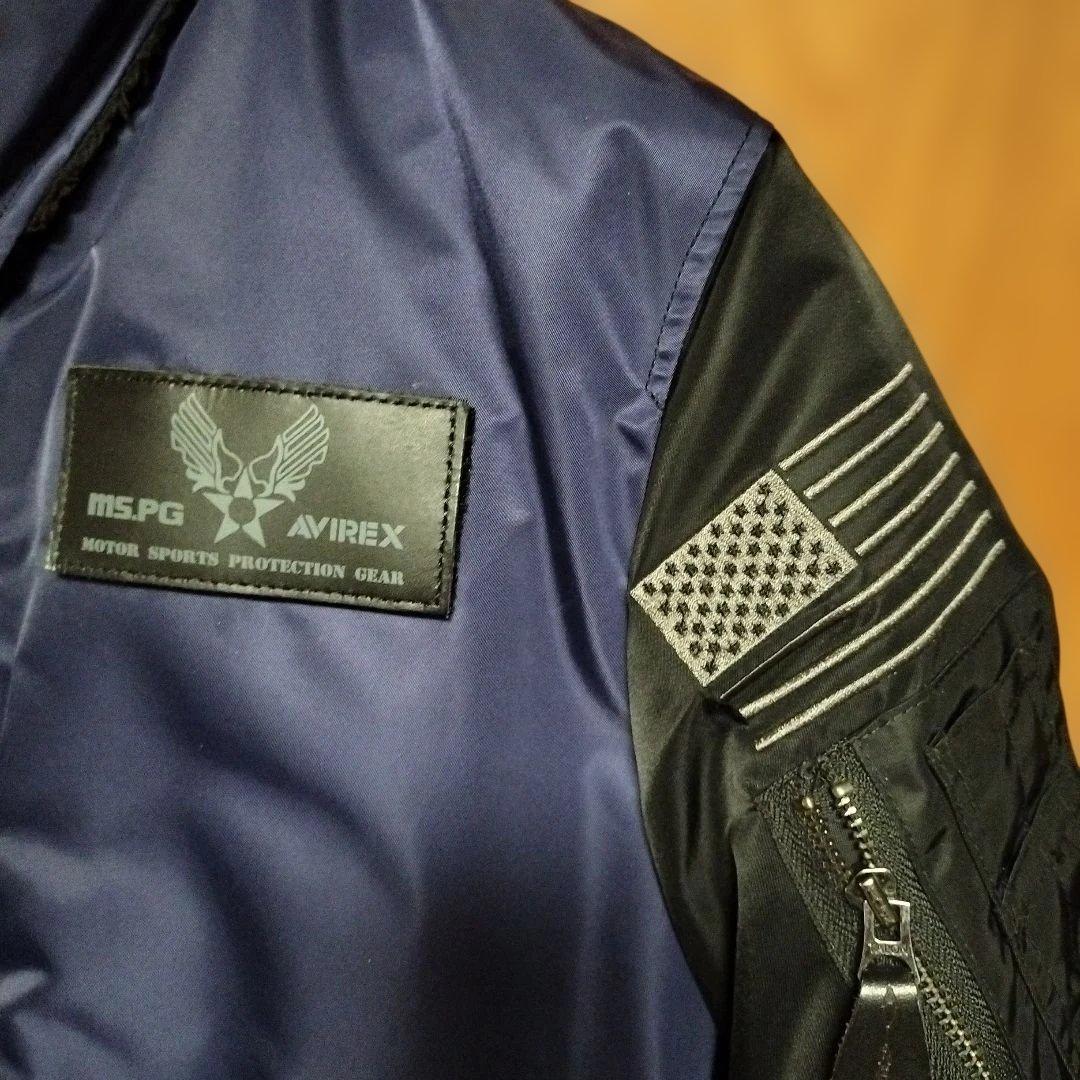 【月末迄最終値下】AVIREX＆MSPGコラボ MA-1 バイカーズジャケット
