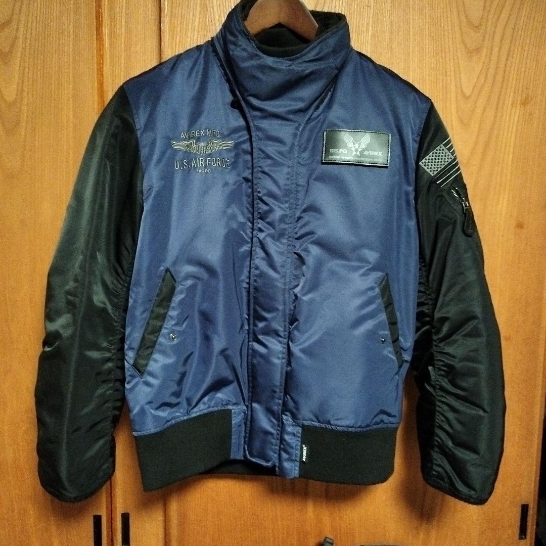 【月末迄最終値下】AVIREX＆MSPGコラボ MA-1 バイカーズジャケット