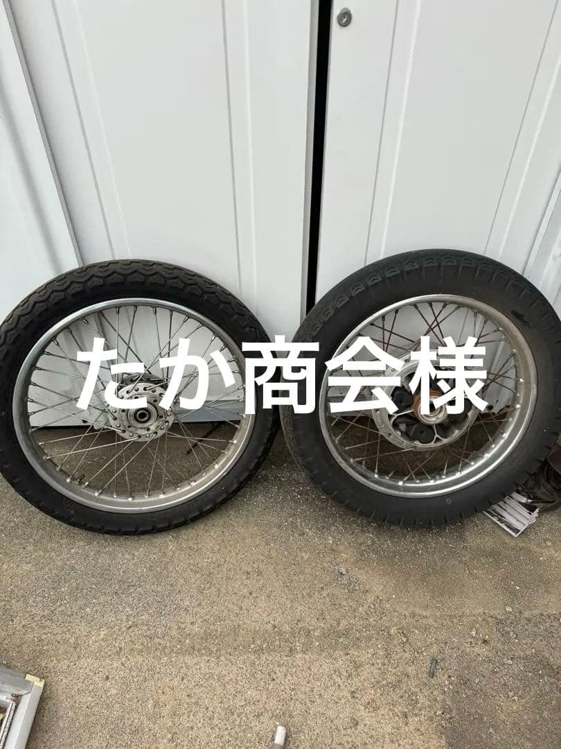 HONDA CB750four CB750k1 純正前後ホイール(タイヤ付き)