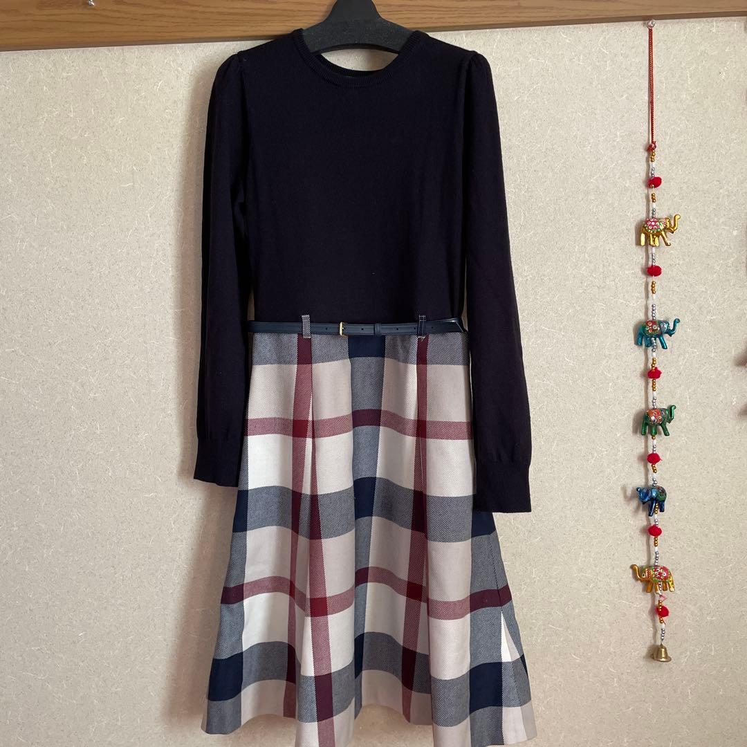 美品ブルーレーベルクレストブリッジワンピース38