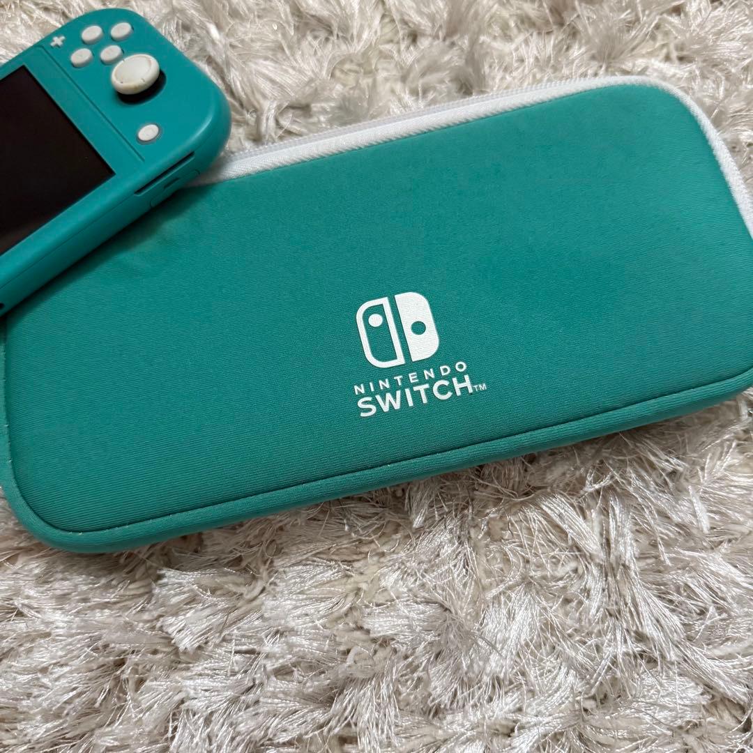 Nintendo Switch Lite ターコイズ 専用ケース付き　ライト