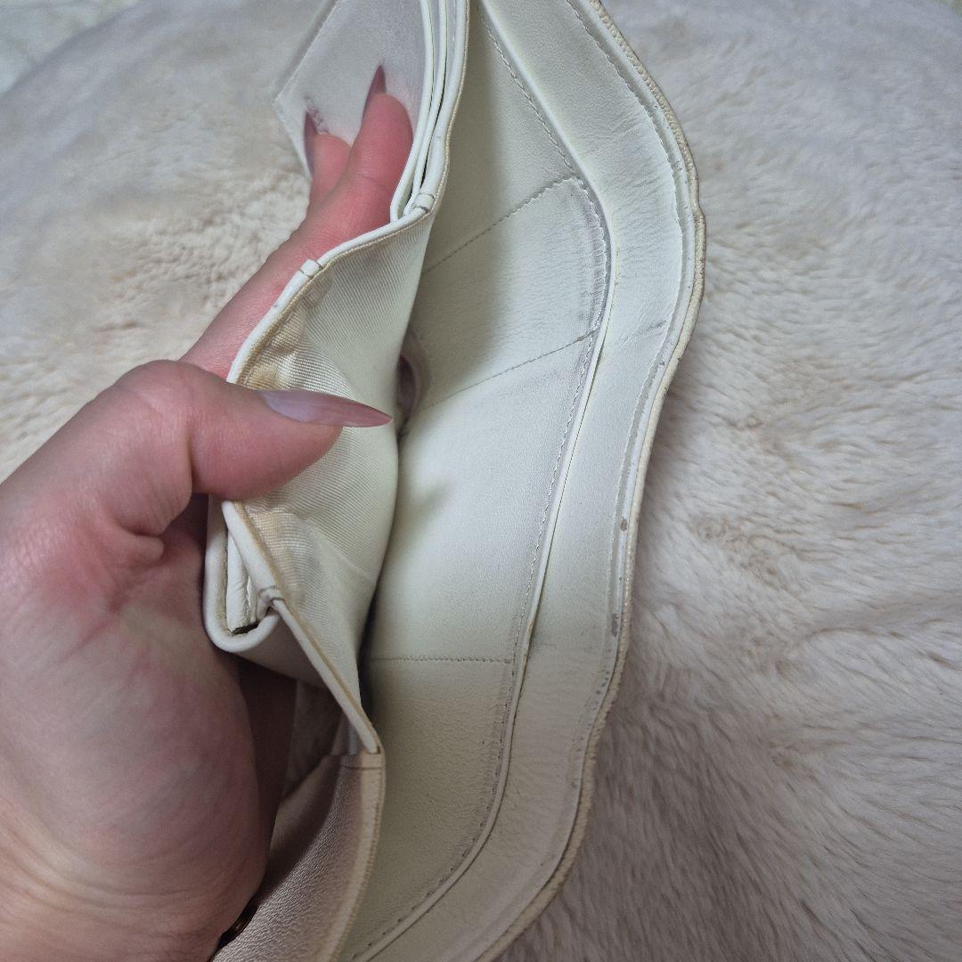 寿*司様 CHANEL アイボリー ボーイシャネル ウォレット キルティング三つ