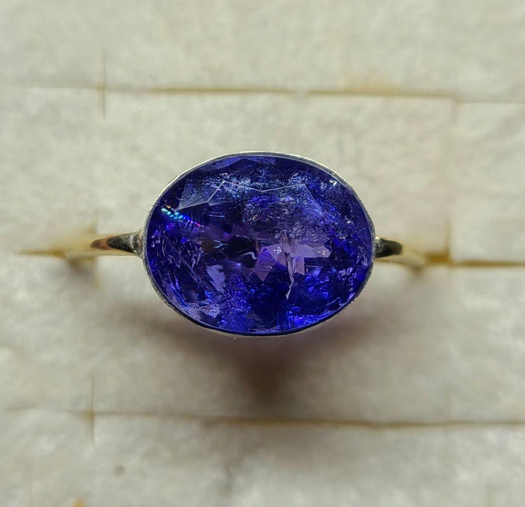 rose_malingレインボーInk入り★タンザニア産タンザナイト★