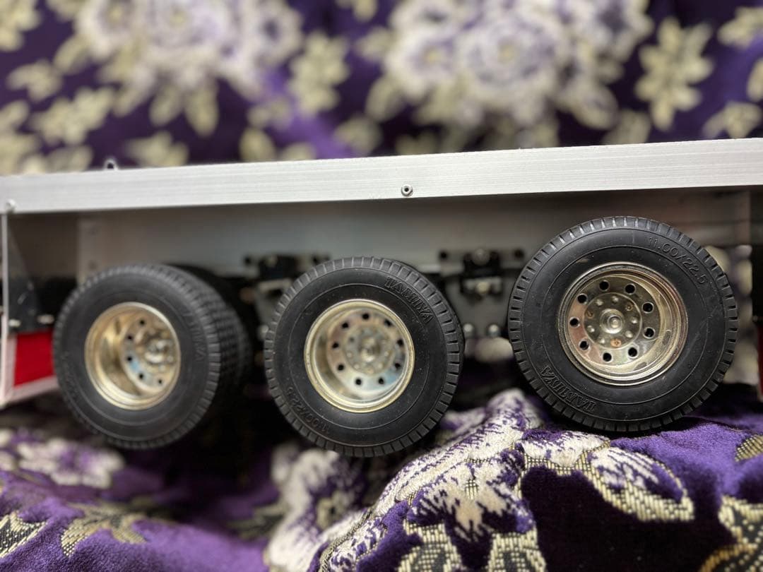 タミヤ　トレーラー　3軸　平台車