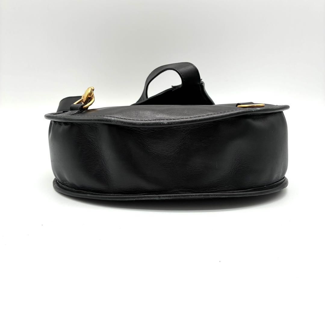 希少 GUCCI オールドグッチ　ホースビット　ボディバッグ　ワンショルダー 黒