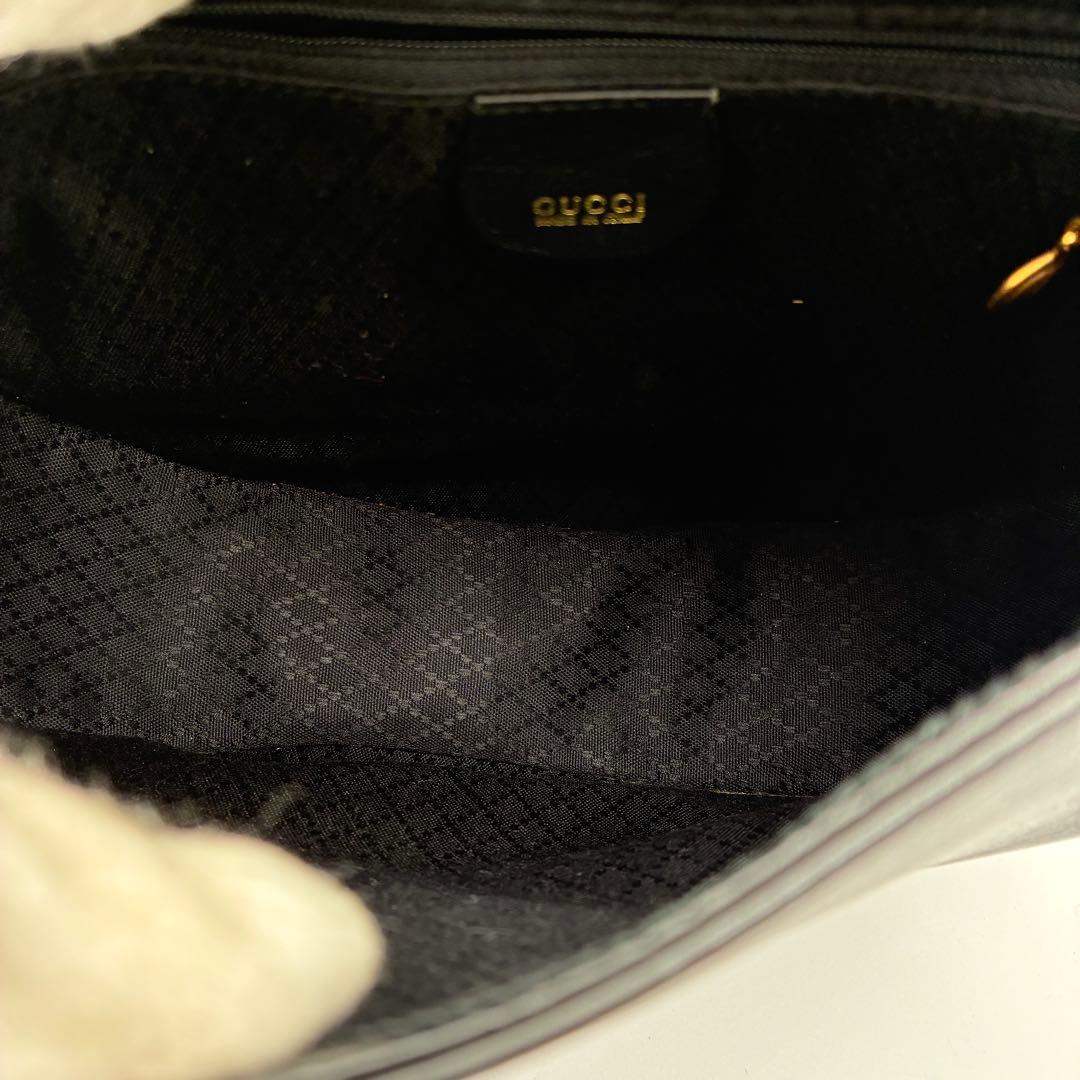 希少 GUCCI オールドグッチ　ホースビット　ボディバッグ　ワンショルダー 黒