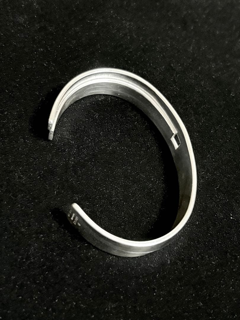 【90s Gucci】Gロゴシルバー925バングル