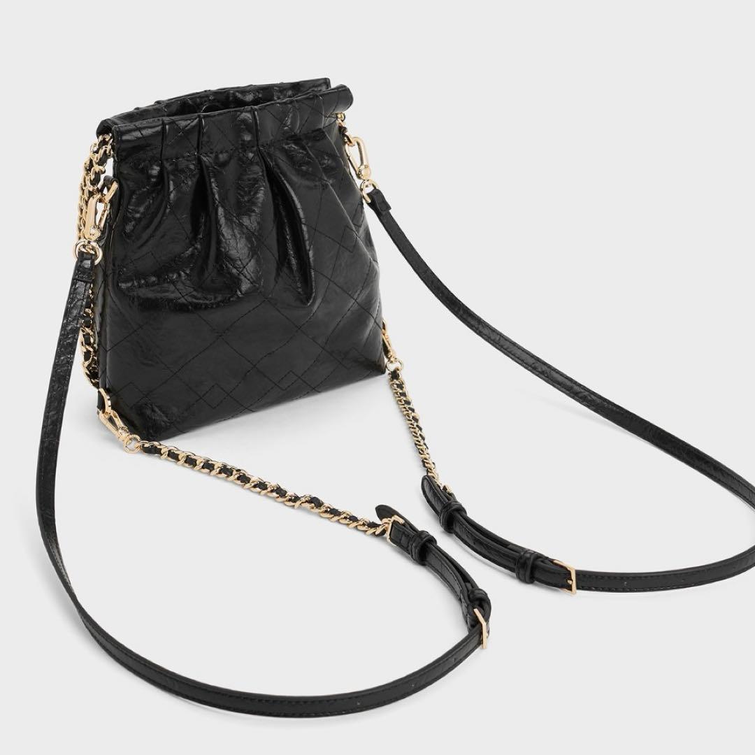 Charles & Keith ドゥオ チェーンハンドルツーウェイバックパック