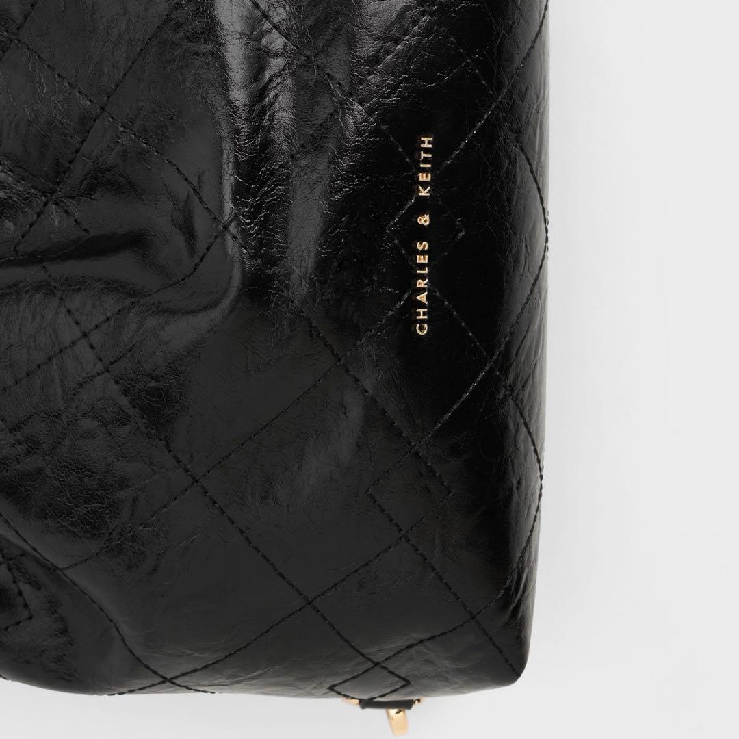 Charles & Keith ドゥオ チェーンハンドルツーウェイバックパック