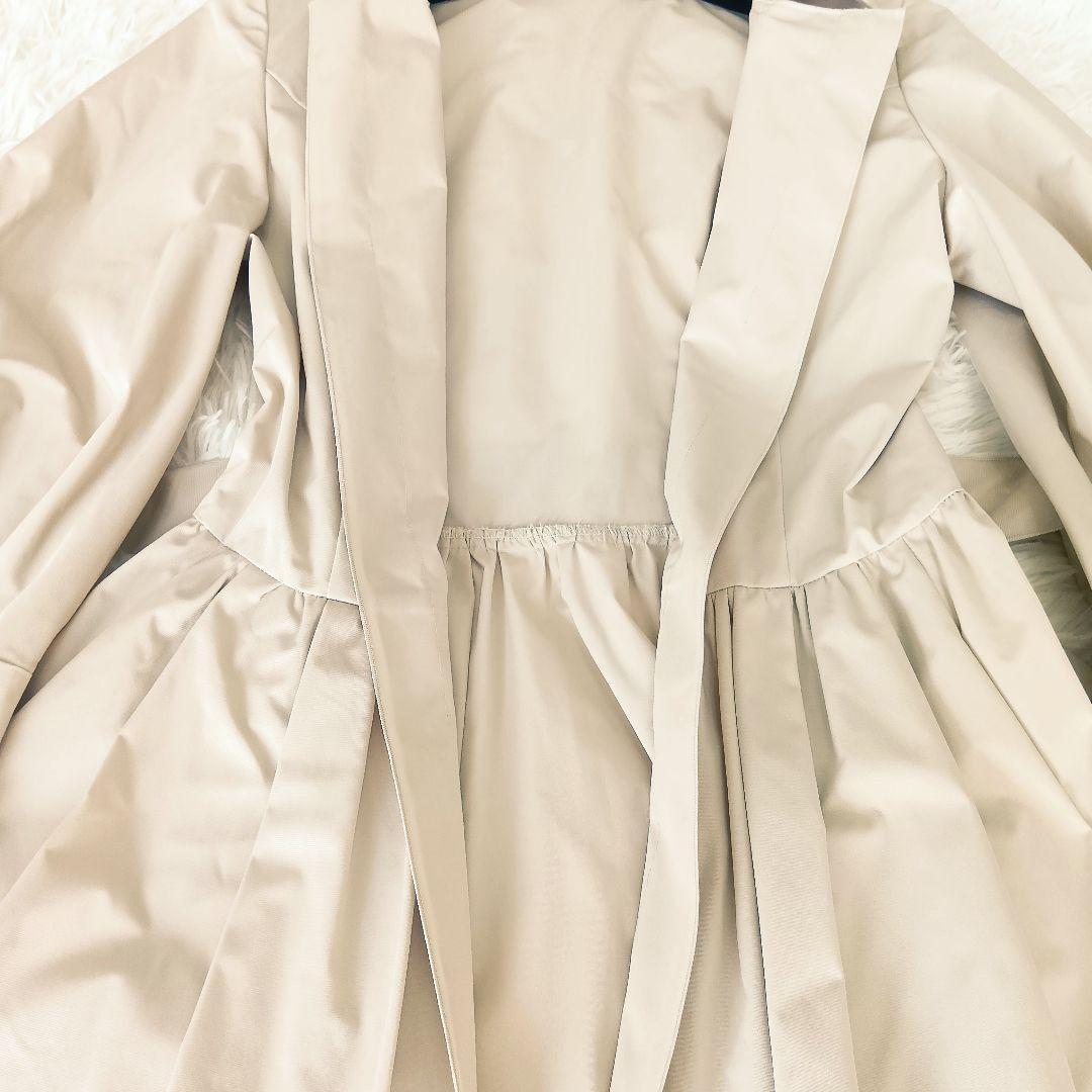 フォクシーニューヨーク スプリングコート ベージュ ベルト フレア