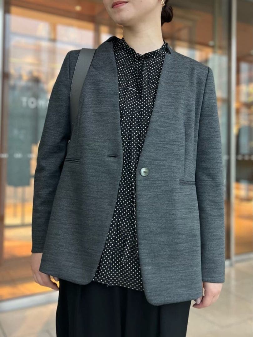 TOMORROWLAND collection キザミカラージャケット　グレー