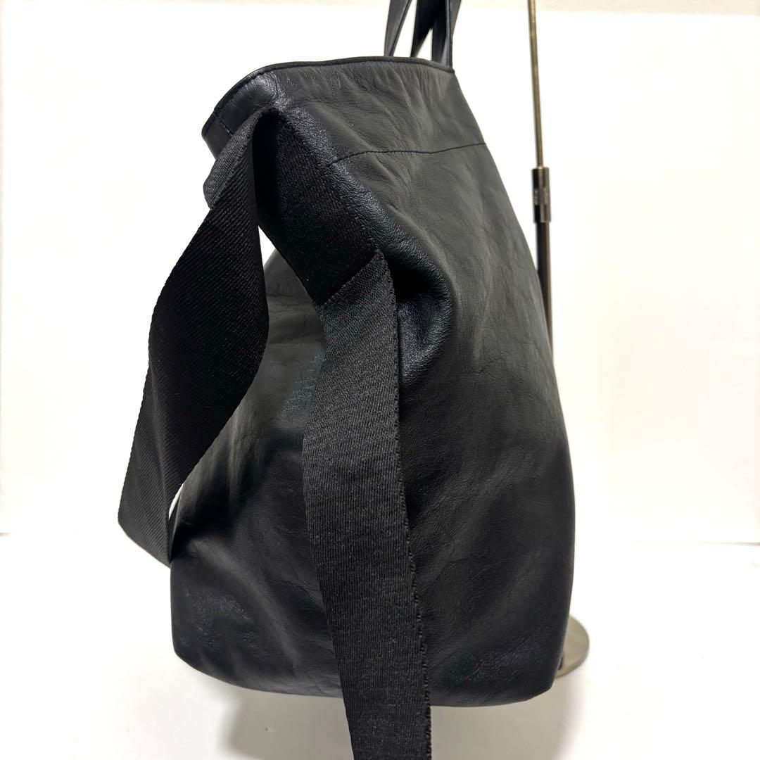 ear PAPILLONNER ワイドテープ トートバッグ L 黒