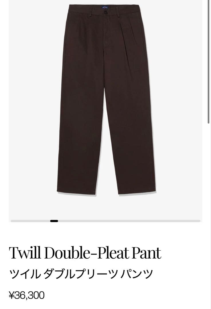 限定値下げ‼️NOAH チノパン ダブルプリーツ 32