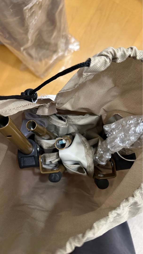 〜1/27値下げ LOGOS あぐらチェア　トラッドキャンバス ポータブル　2脚