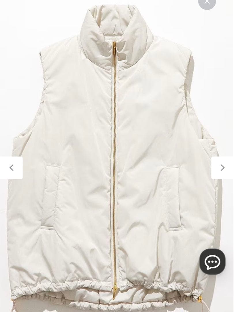 美品 23区 【洗える】中綿パティングベスト