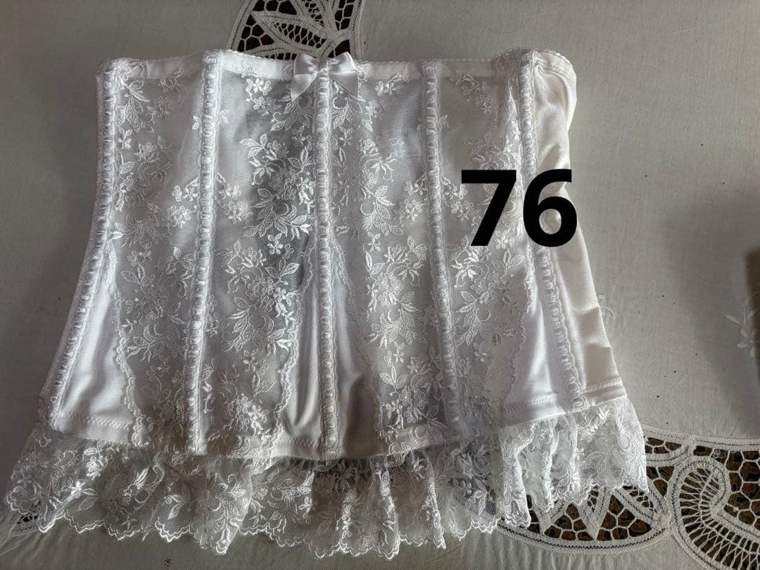 【ぼたん】セモアブライダルインナーホワイトコルセット E75