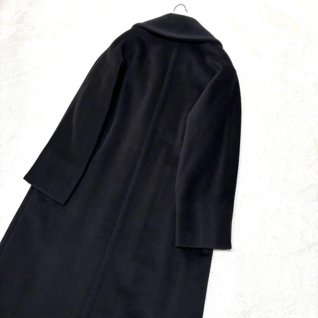 未使用級 マックスマーラ ロングコート 白タグ カシミア ブラック 38