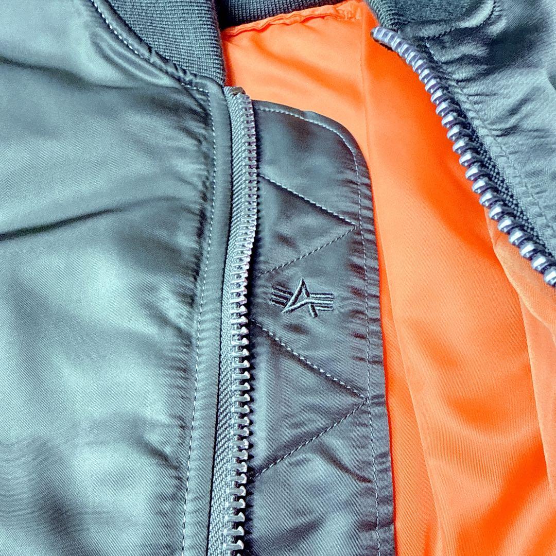 ✨美品✨アルファ MA-1 フライトジャケット 緑 L 中綿 y2k 短丈