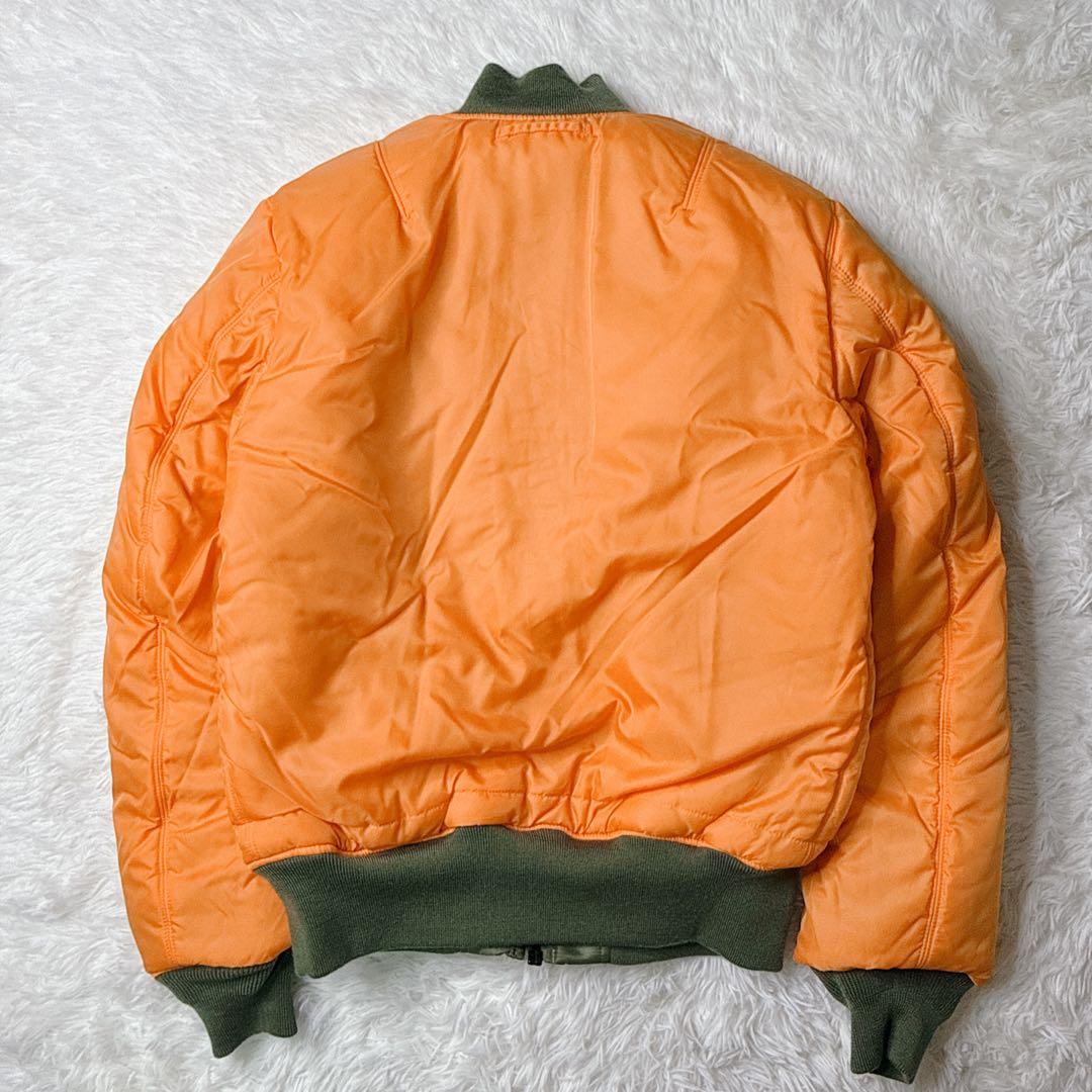 ✨美品✨アルファ MA-1 フライトジャケット 緑 L 中綿 y2k 短丈