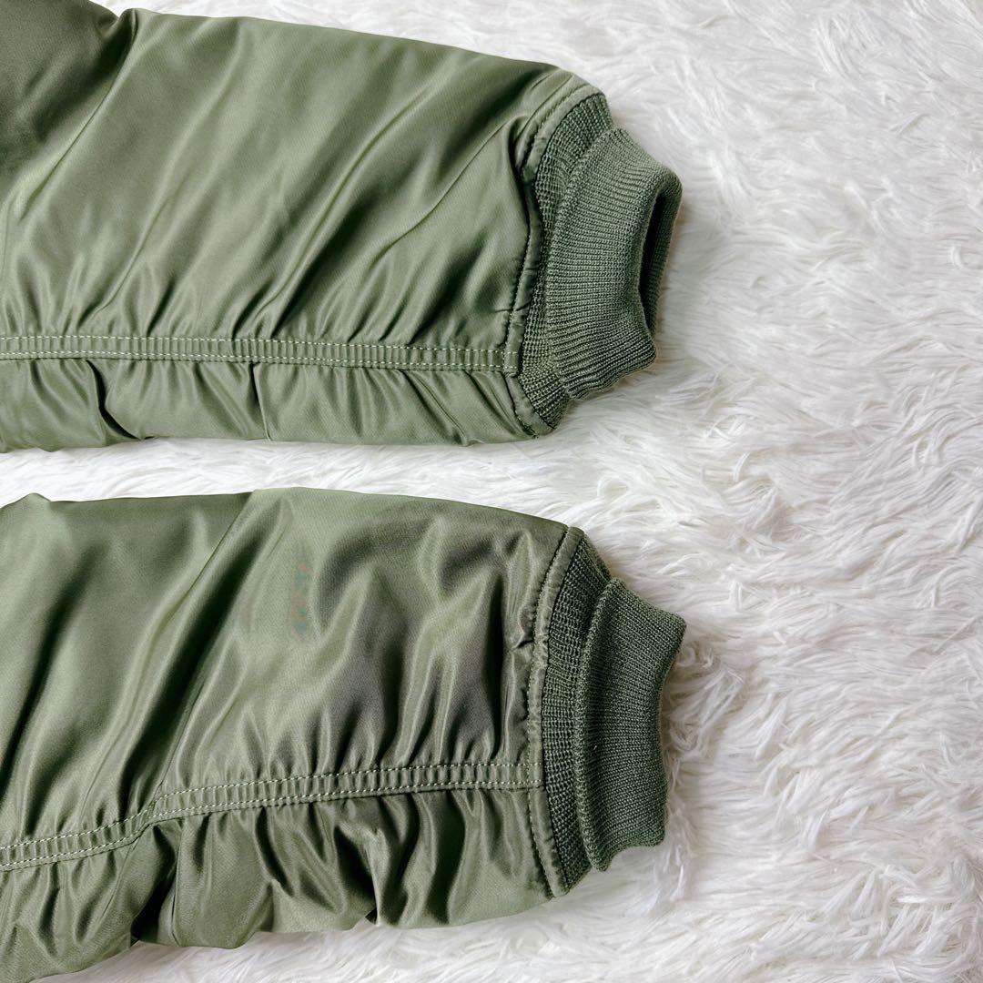 ✨美品✨アルファ MA-1 フライトジャケット 緑 L 中綿 y2k 短丈