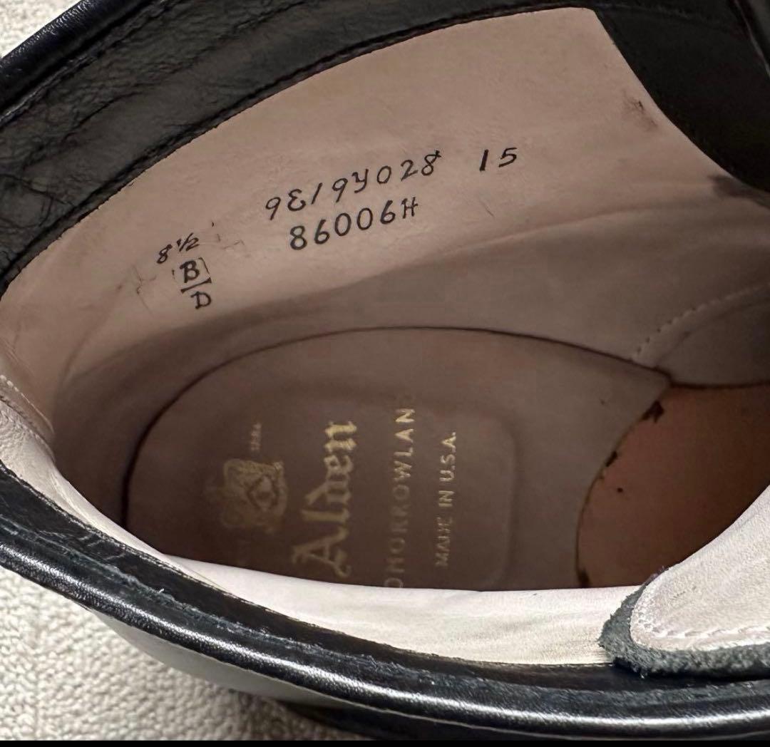 ALDEN×TOMORROWLAND 86006H 8.5D キッド×カーフ