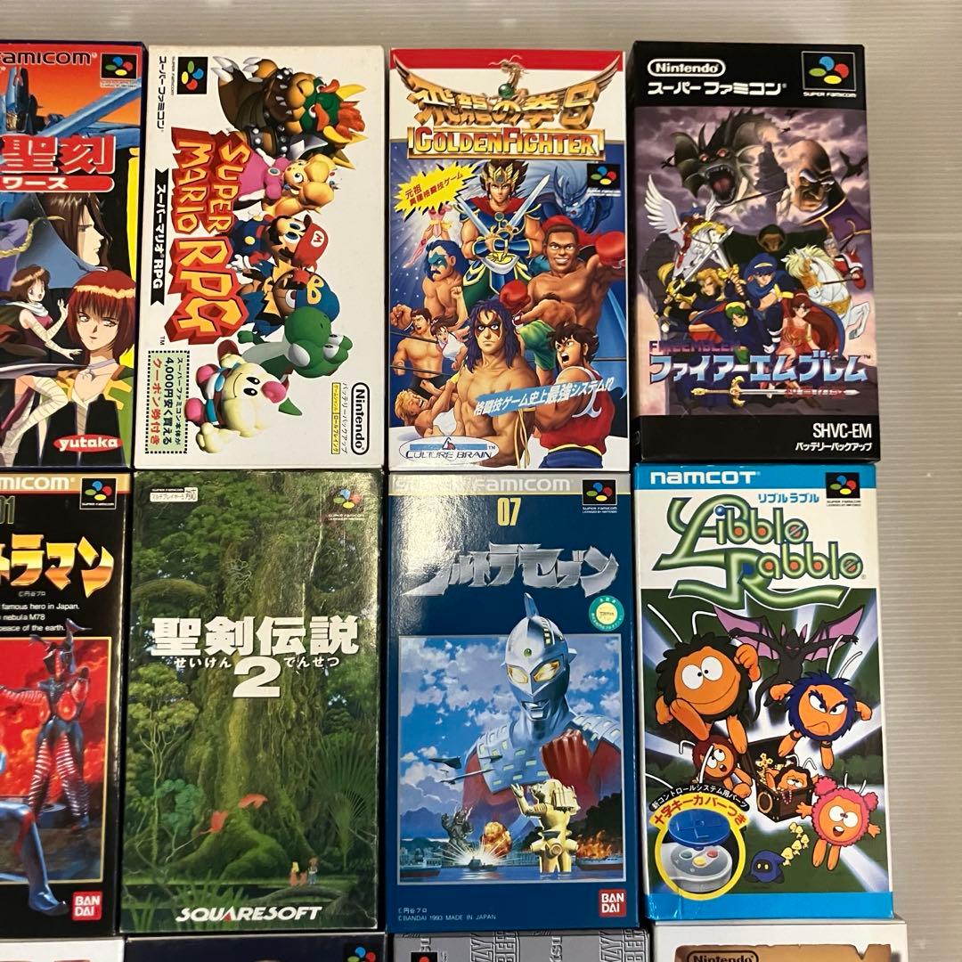 【空箱のみ】 スーパファミコン ソフト 外箱 まとめ売り 25箱