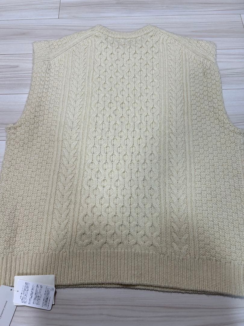 値下！ジャーナルスタンダードラックス アランアミ クルーネックベスト　アイボリー