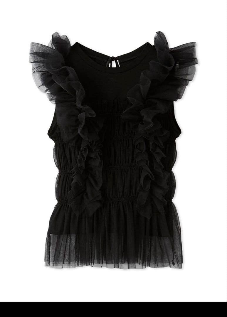 FRAY I.D チュールコンビ2wayトップス