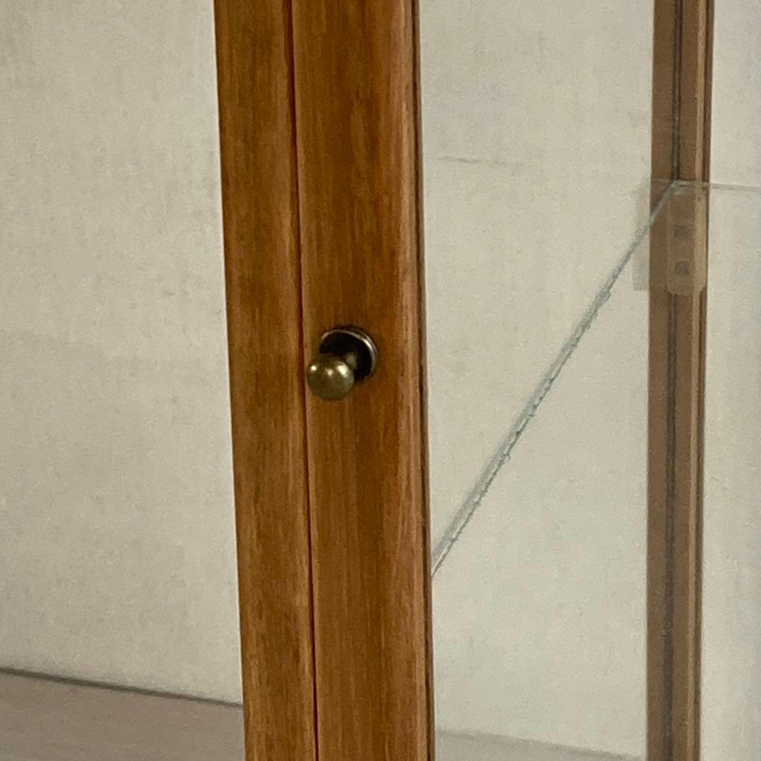 g311 古い木製 ガラスケース 2段 卓上 ショーケース 展示ケース 店舗什器