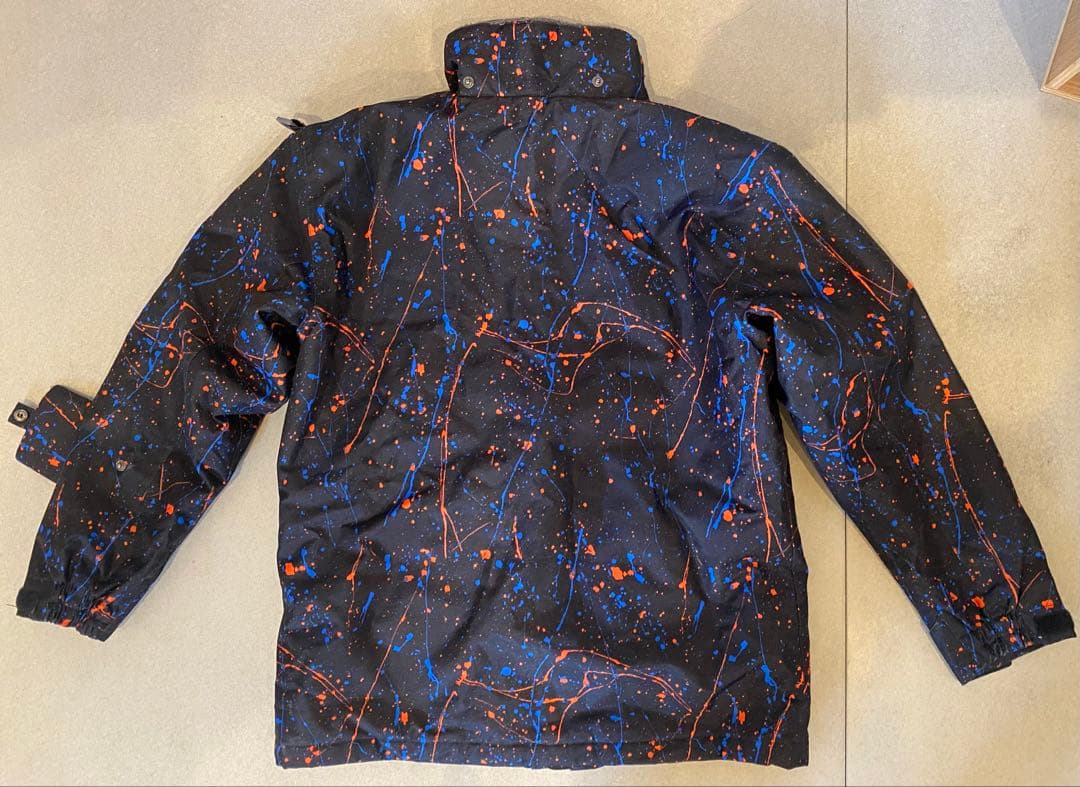 子供用(小学高学年〜)スキーウェア 黒 青 オレンジ スプラッター