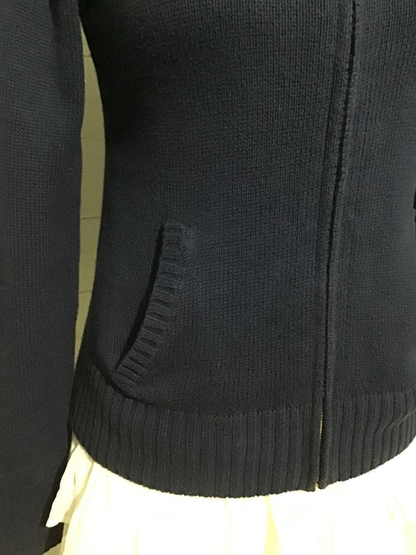 ラルフローレン★ビッグポニー ニット ジャケット ジップアップ ネイビー ピンク