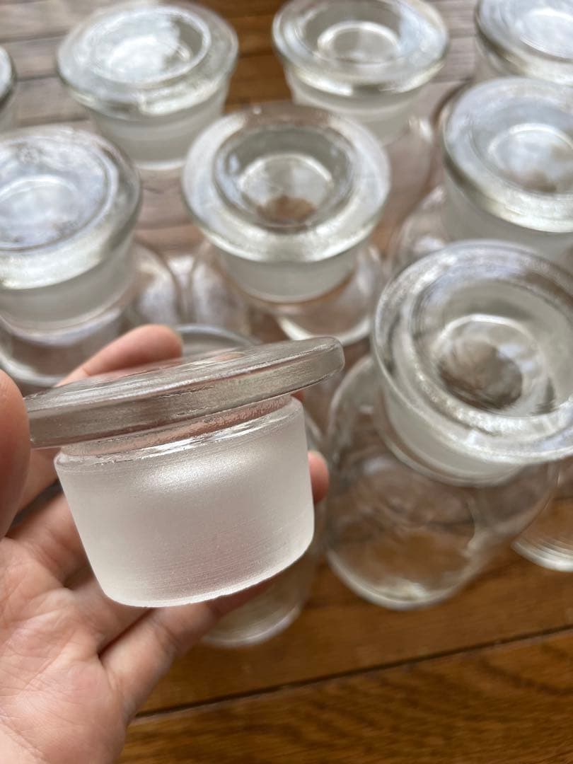 アンティーク　ガラス保存瓶　薬瓶8個セット