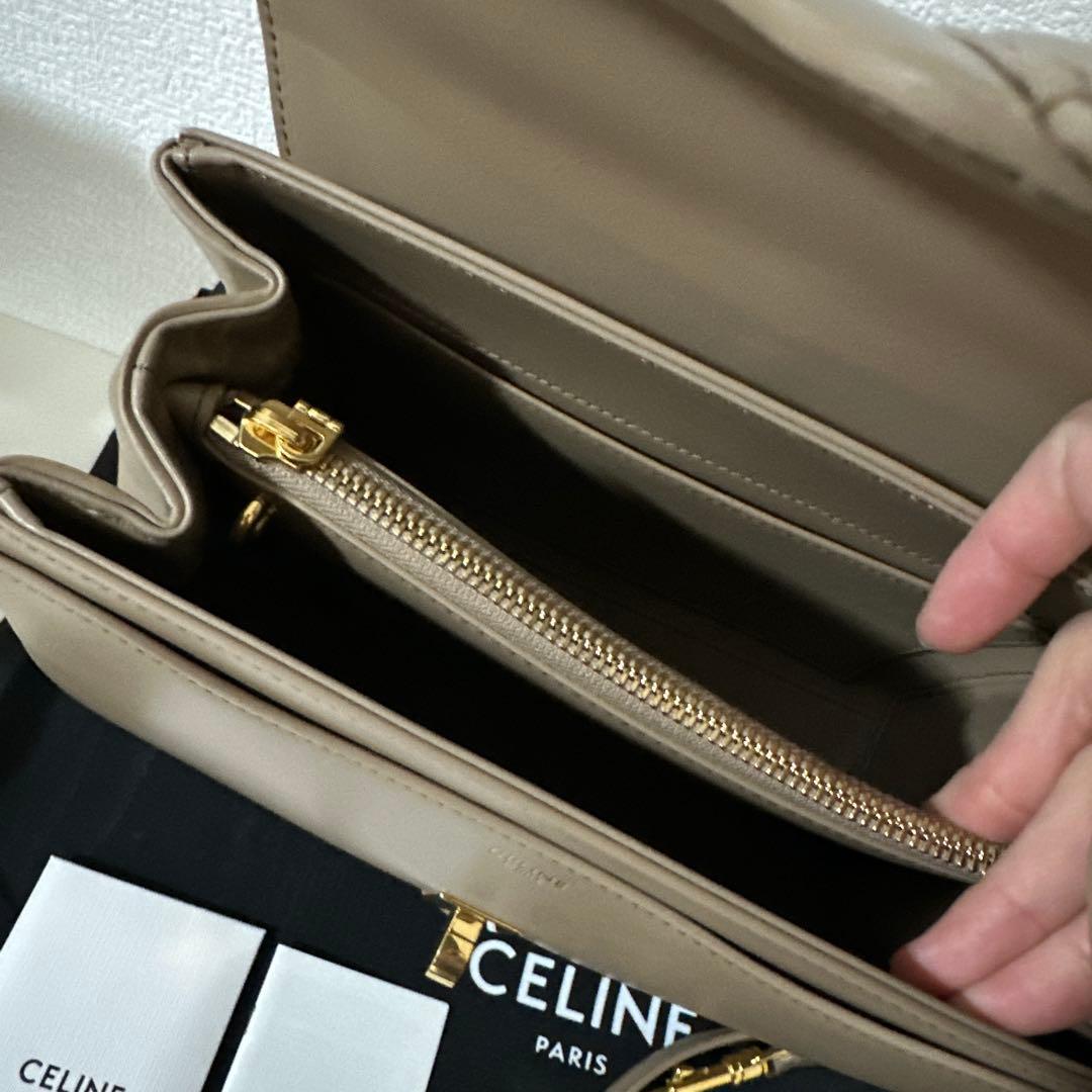 celine スモール　セーズ　バッグ　ベージュ系