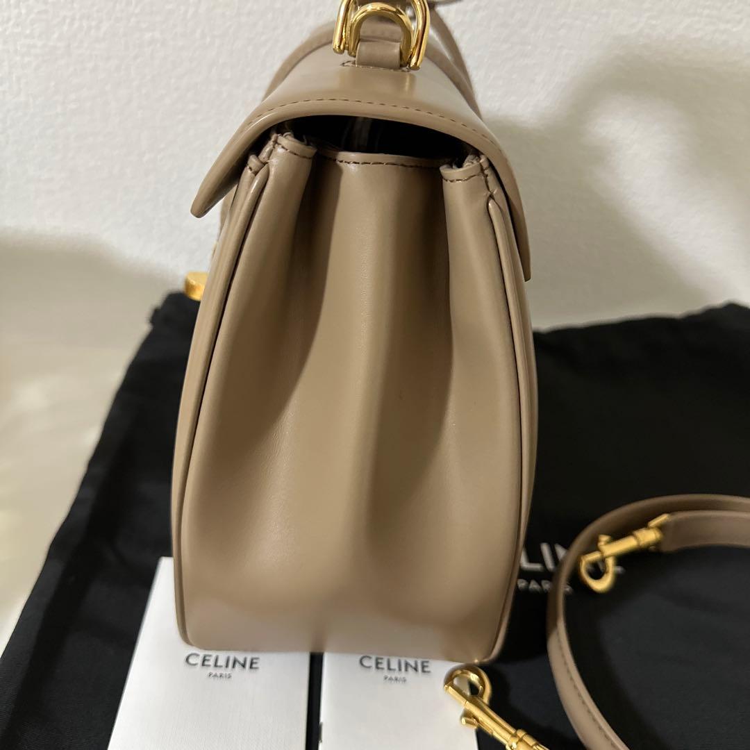 celine スモール　セーズ　バッグ　ベージュ系