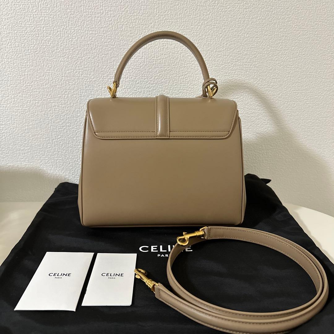 celine スモール　セーズ　バッグ　ベージュ系