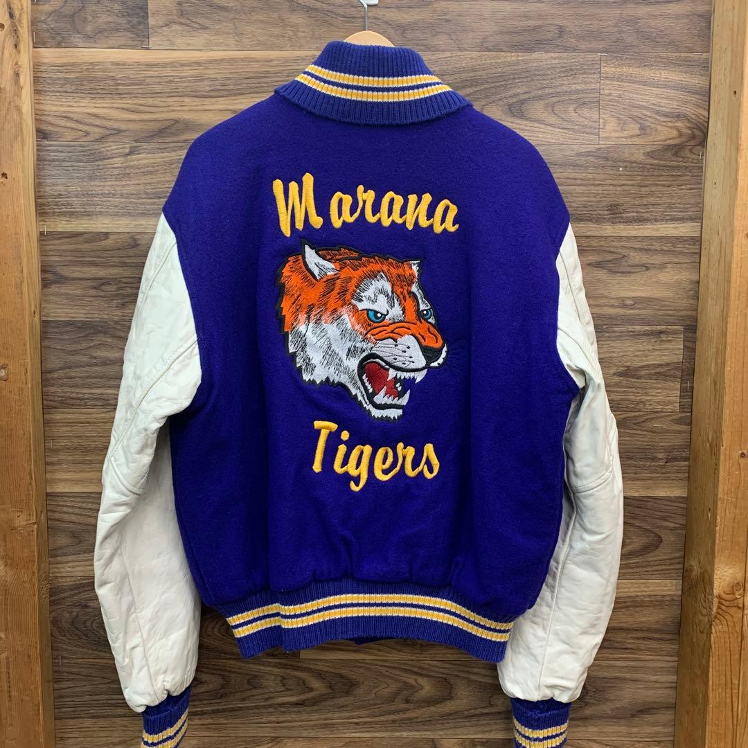 中古 90s RENNOC スタジャン バーシティジャケット USA製