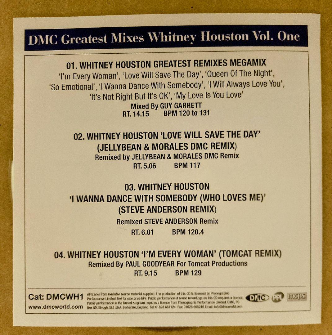 ま*ー様 DMC Greatest Mixes Whitney Houston