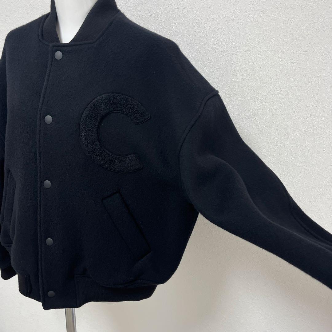 CLANE クラネ　C LOGO STADIUM JACKET 黒　スタジャン