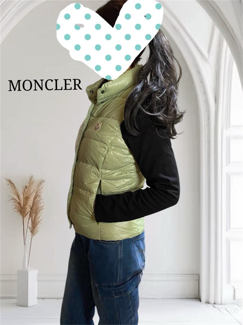 値下げ！MONCLER モンクレール 春色ミントグリーン ベスト
