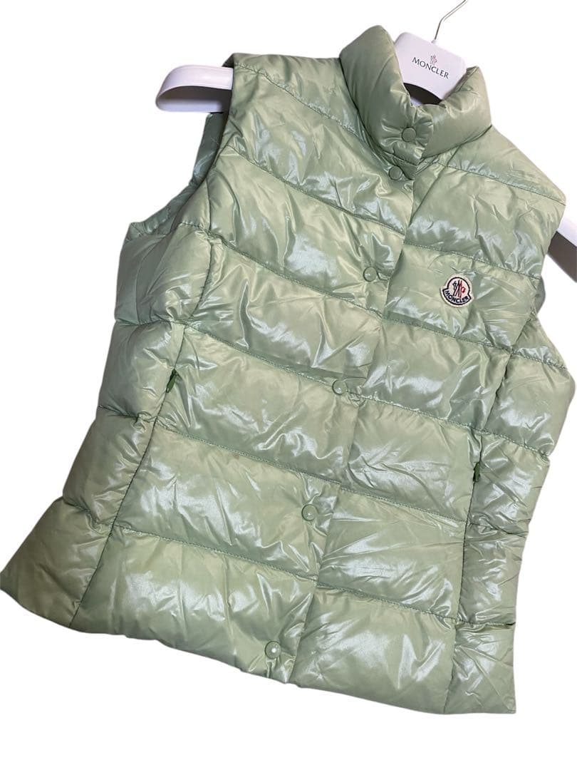 値下げ！MONCLER モンクレール 春色ミントグリーン ベスト