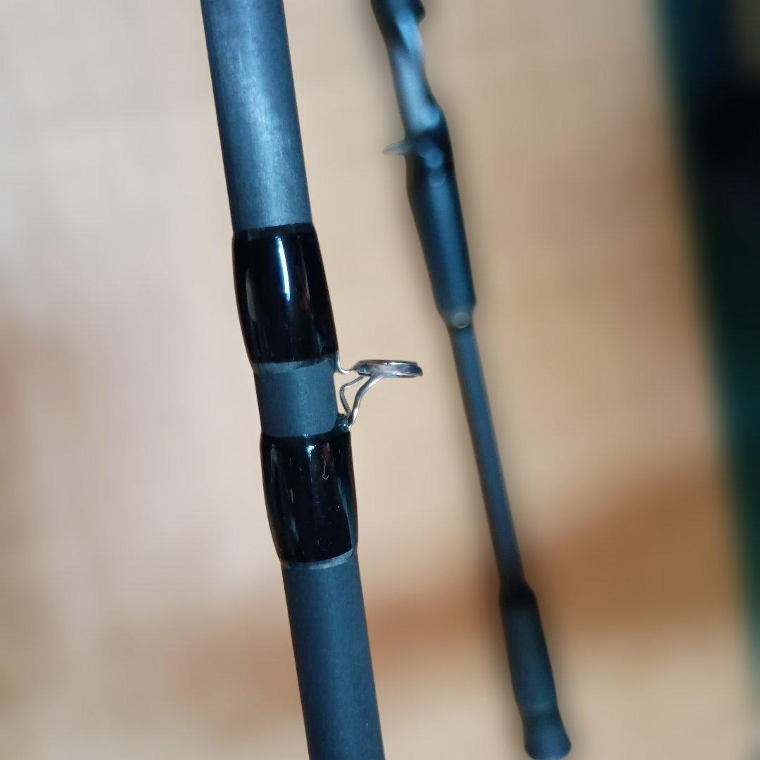 UNEXPLORED バスロッド カーボン製 ロッドケース付き　ジャンク品