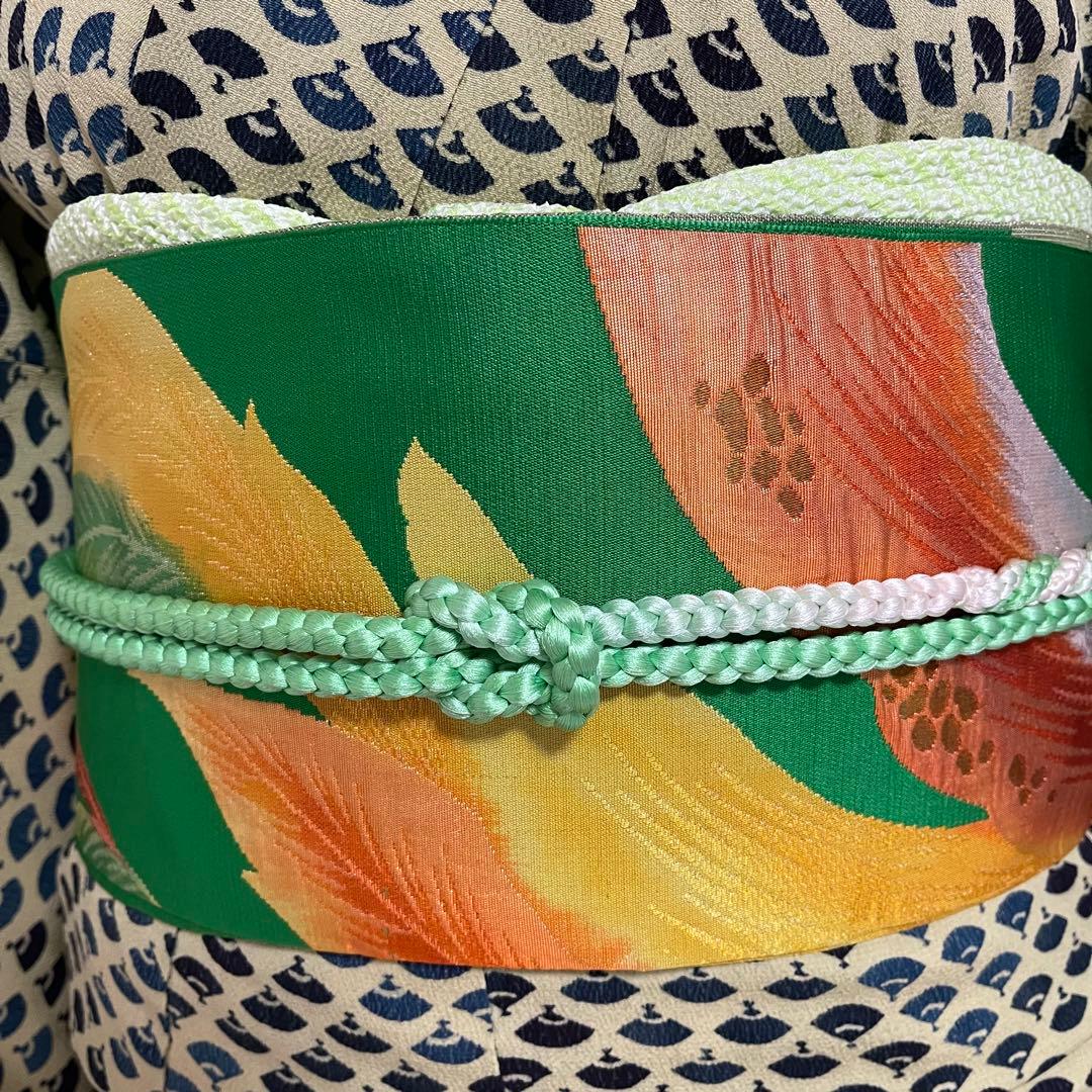 k264 正絹ちりめん 江戸小紋 フルセット 身丈157.5裄丈66