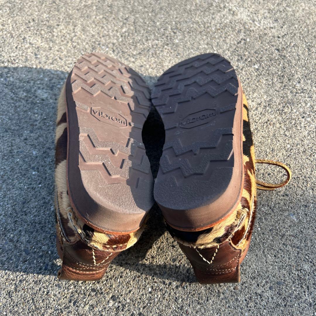 完売品 USA製 YUKETEN 革靴 ハラコ アニマル柄 迷彩柄