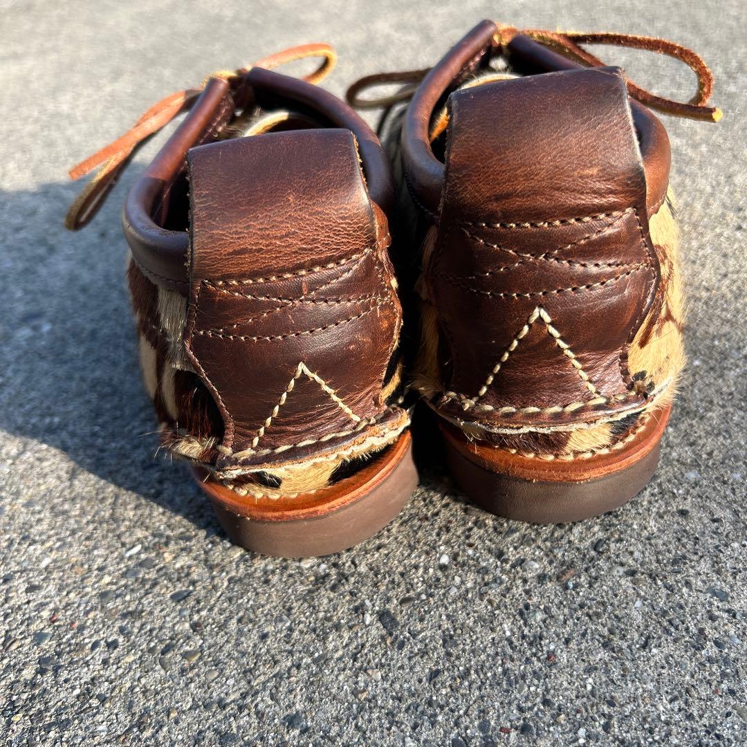 完売品 USA製 YUKETEN 革靴 ハラコ アニマル柄 迷彩柄