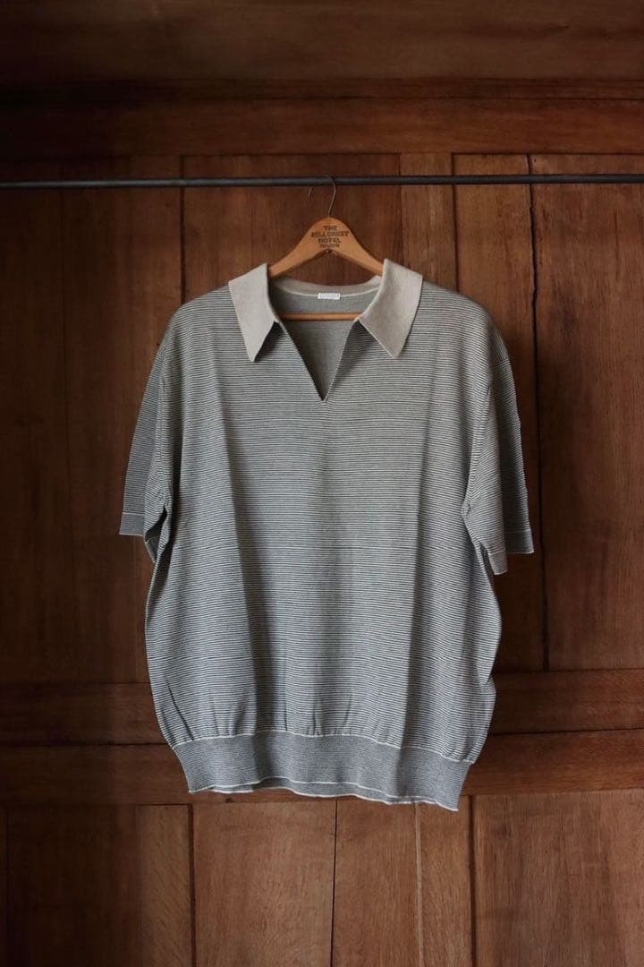 A.PRESSE 24SS スキッパーニット ポロ　サイズ3