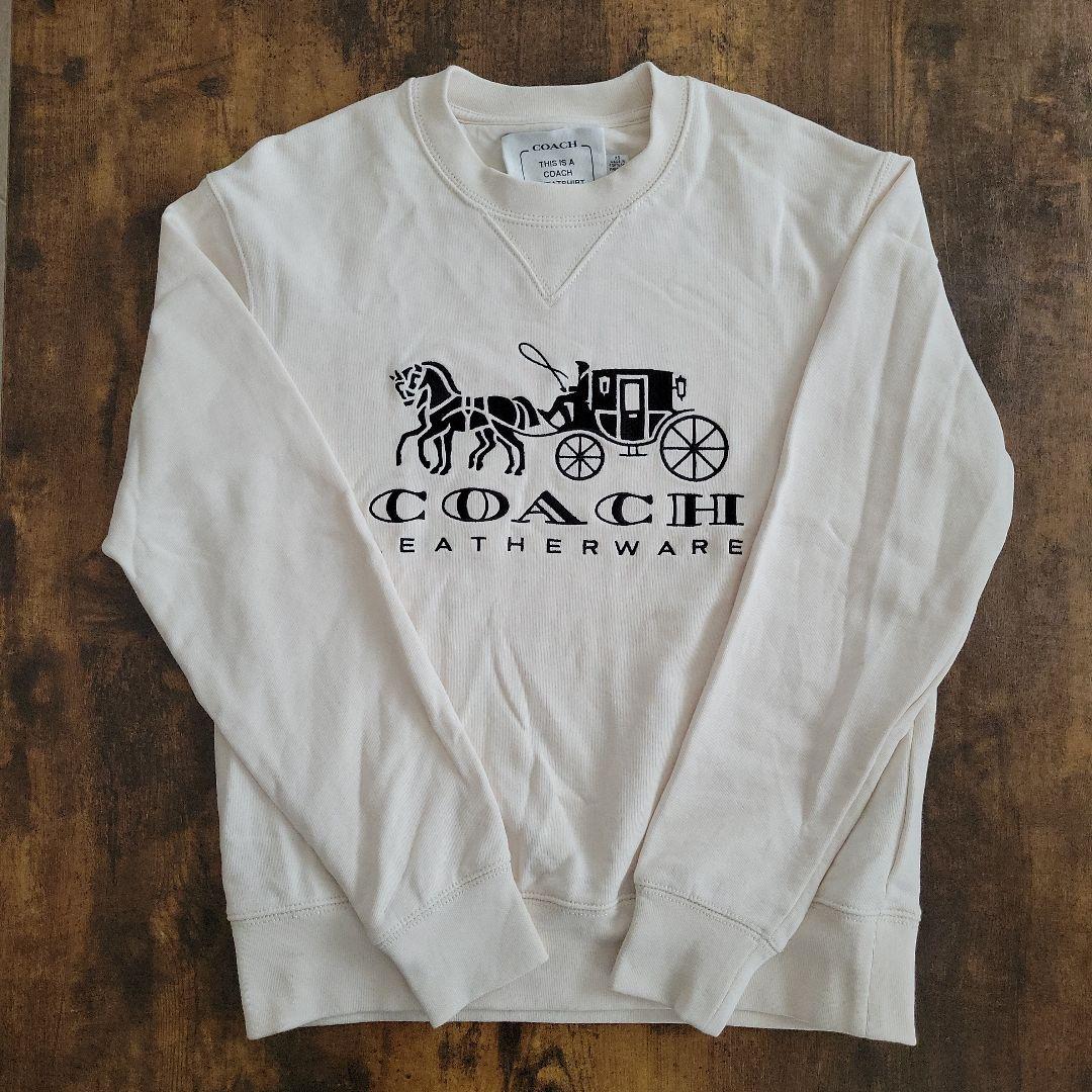 週末お値引き　COACH　クルーネック　ホースアンドキャリッジ　トレーナー　XS