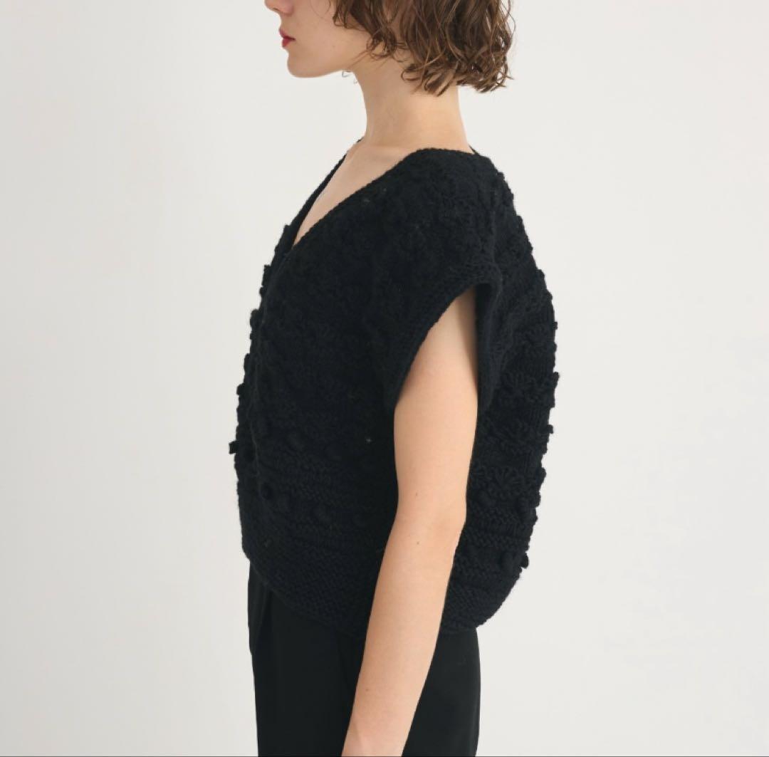 crinkle crinkle crinkle ハンドニット ニットベスト