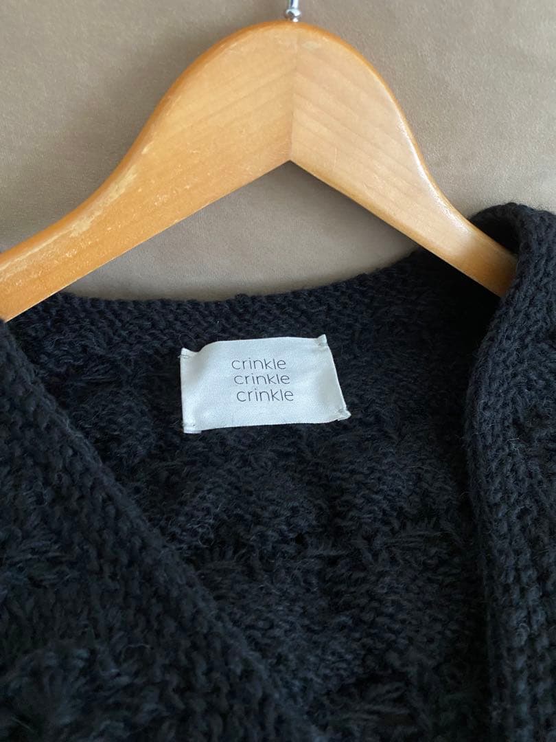 crinkle crinkle crinkle ハンドニット ニットベスト